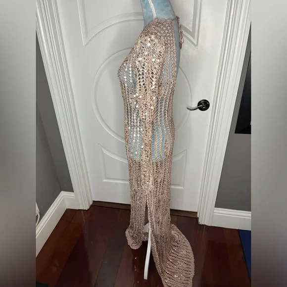 Retrofete CHERRI SEQUIN CROCHET DRESS - Picture 7 of 8